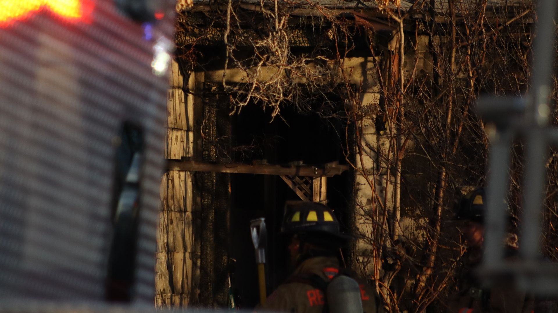RFD has opened the front door to inspect the scene