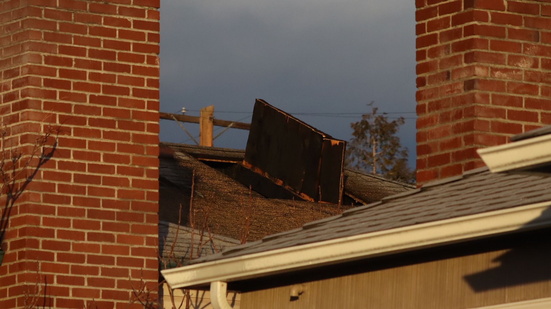 The Reno fire department cut a hole in the roof to create virtical ventilation