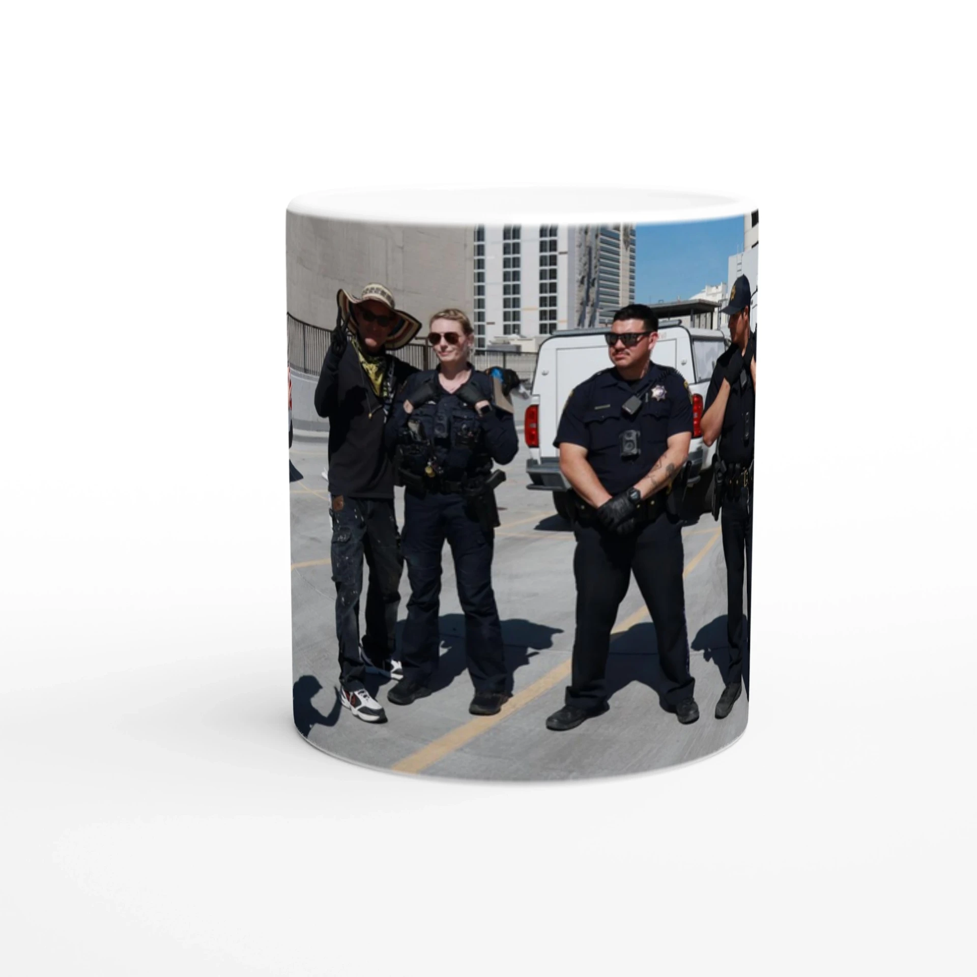 11oz Ceramic Brian With Police Mug