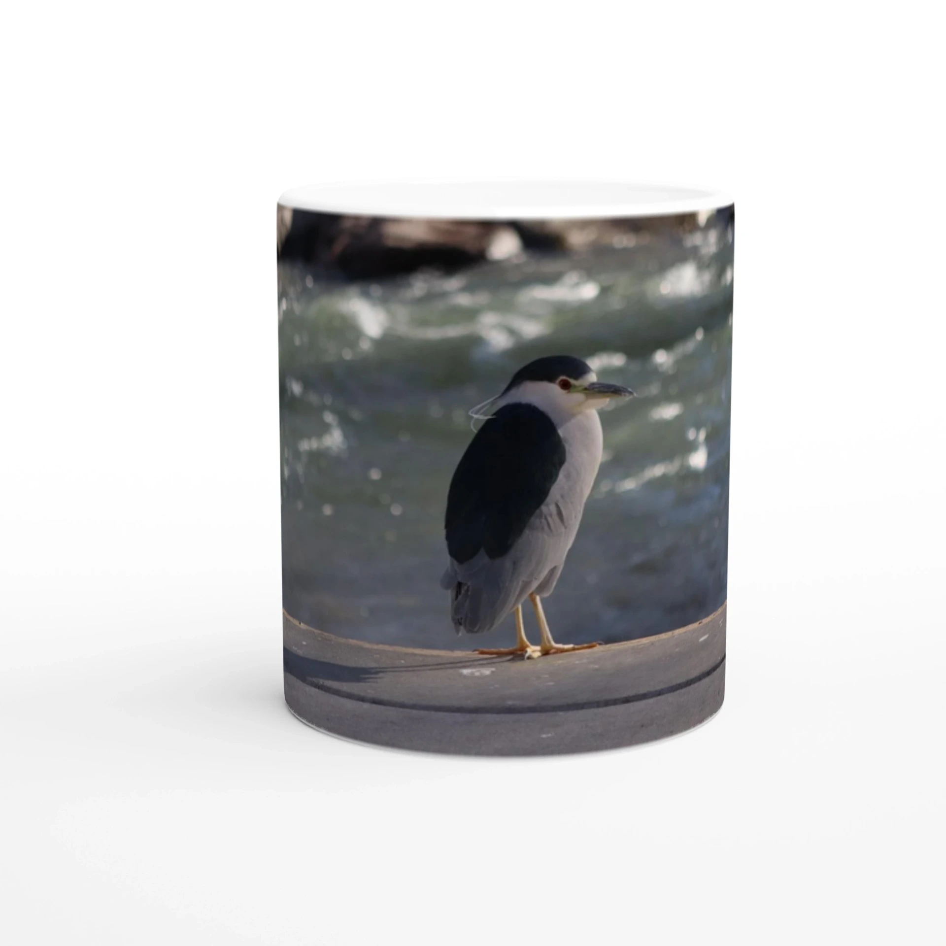 11oz Black Crowned Night Heron Mug